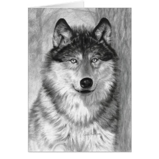 Alphawolf-leere Karte