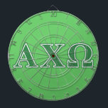 Alphi Chi Omega Green Letters Dartscheibe<br><div class="desc">Karo diese offiziellen Alpha Chi Omega Designs heraus! Personalisieren Sie Ihre eigenen griechischen Waren auf Zazzle.com! Klicken Sie auf die Schaltfläche Anpassen, um Ihren eigenen Namen, Ihr Klassenjahr oder Ihren Club einzufügen, um ein einzigartiges Produkt zu erstellen. Versuchen Sie, Text mit verschiedenen Schriftart hinzuzufügen und eine Vorschau Ihres Designs anzuzeigen!...</div>