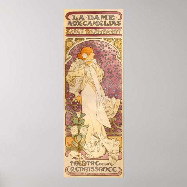Alphons Mucha La Dame Aux Camelias Poster (Vorne)