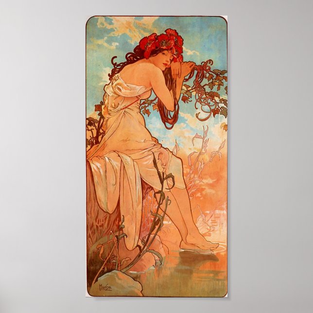 Alphons Mucha Summer Poster (Vorne)