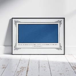 Alphonse Allais, April Fools, Blau, Abstrakte Kuns Poster