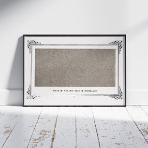 Alphonse Allais, April Fools, Grau, Abstrakte Kuns Fotodruck