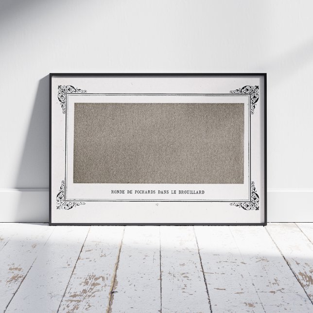 Alphonse Allais, April Fools, Grau, Abstrakte Kuns Poster (Von Creator hochgeladen)