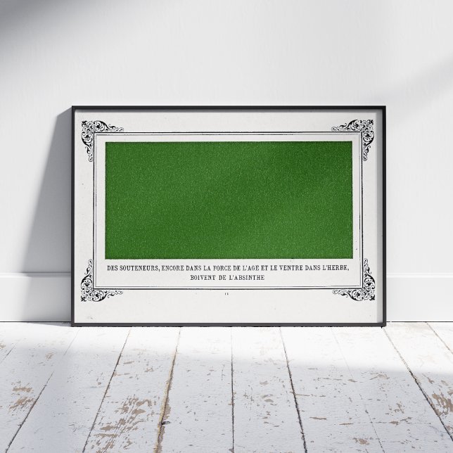 Alphonse Allais, April Fools, grüne, Abstrakte Kun Poster (Von Creator hochgeladen)