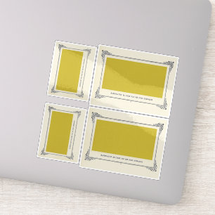 Alphonse Allais, April Narren, Gelb, Abstrakte Kun Aufkleber