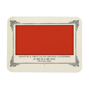 Alphonse Allais, April Narren, Rot, Abstrakte Kuns Magnet