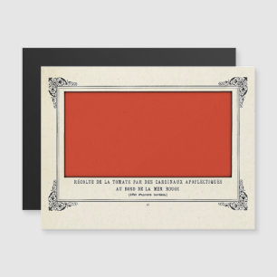 Alphonse Allais, April Narren, Rot, Abstrakte Kuns Magneteinladung