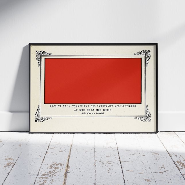 Alphonse Allais, April Narren, Rot, Abstrakte Kuns Poster (Von Creator hochgeladen)