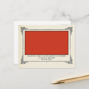 Alphonse Allais, April Narren, Rot, Abstrakte Kuns Postkarte