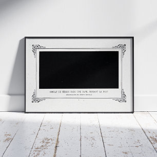 Alphonse Allais, April Narren, Schwarz, Abstrakte  Poster