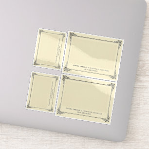 Alphonse Allais, April Narren, Weiße, Abstrakte Ku Aufkleber