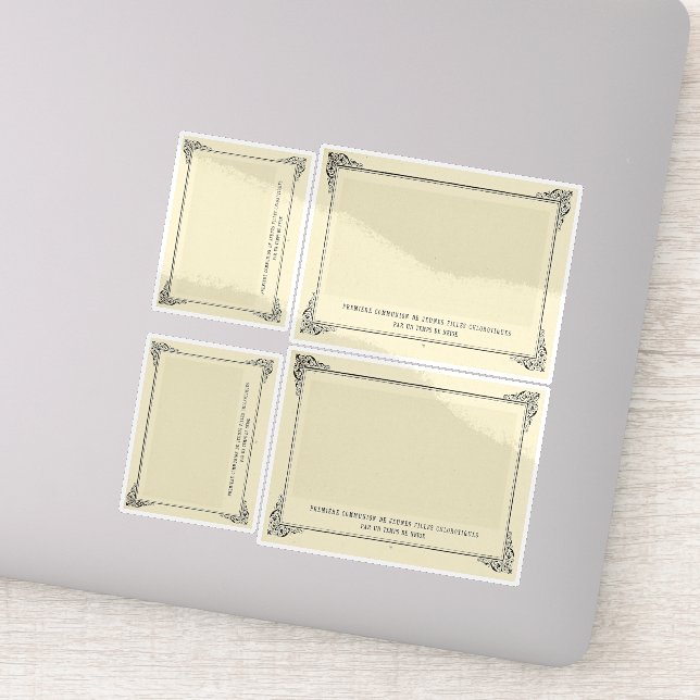 Alphonse Allais, April Narren, Weiße, Abstrakte Ku Aufkleber (Detail)