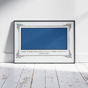 Alphonse Allais, Aprilscherz, Blau, Abstrakte Kuns Poster