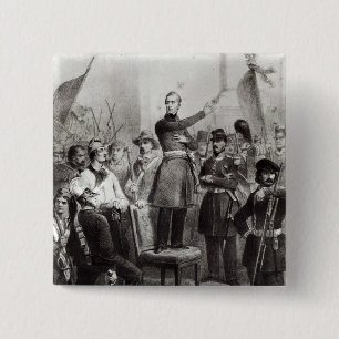 Alphonse de Lamartine an Rathaus Button