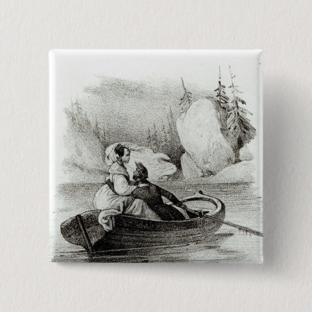 Alphonse de Lamartine und Elvire Button (Vorderseite)