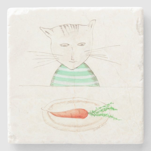 Alphonse le Chat Steinuntersetzer (Vorderseite)