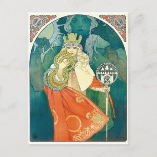 Alphonse Maria Mucha ~ Art Nouveau Postkarte