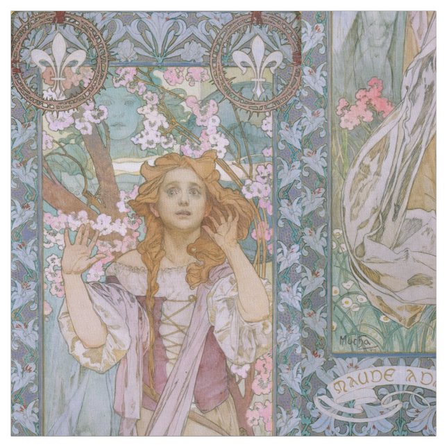 Alphonse Maria Mucha – Jugendstil Art nouveau DIY Stoff (Muster)