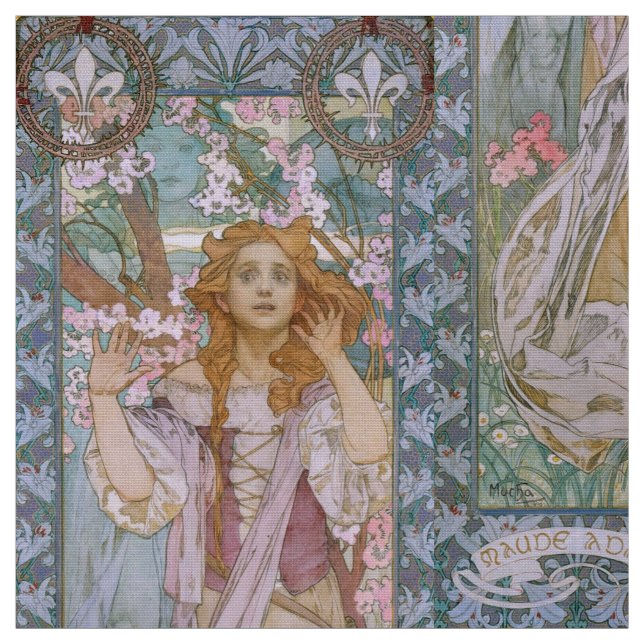 Alphonse Maria Mucha – Jugendstil Art nouveau DIY Stoff (Muster)
