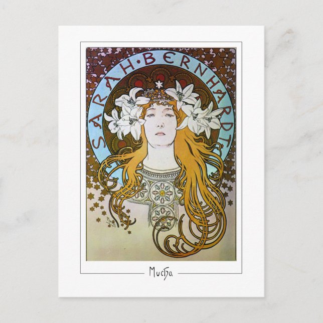 Alphonse Mucha #122 - Kunstpostkarte Postkarte (Vorderseite)