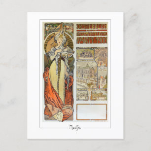 Alphonse Mucha #128 - Fine Art Postcard Postkarte