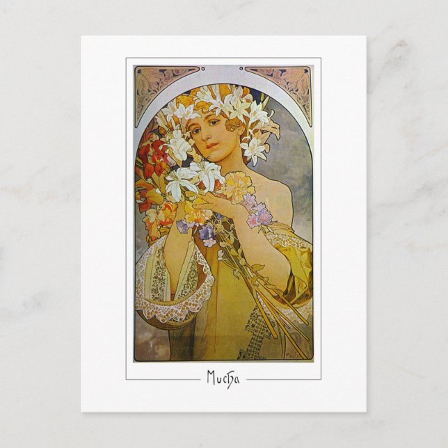 Alphonse Mucha #142 - Fine Art Postcard Postkarte (Vorderseite)
