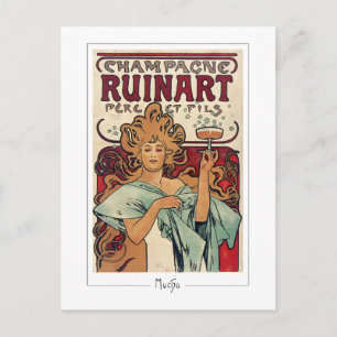 Alphonse Mucha #155 - Fine Art Postcard Postkarte
