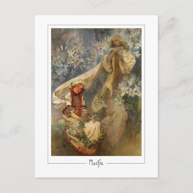 Alphonse Mucha #165 - Fine Art Postcard Postkarte (Vorderseite)
