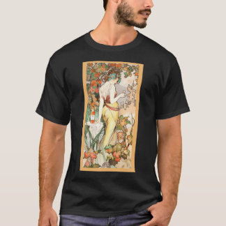 Alphonse Mucha (1860 1939) Artwork T-Shirt