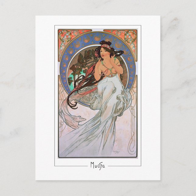 Alphonse Mucha #189 - Fine Art Postcard Postkarte (Vorderseite)
