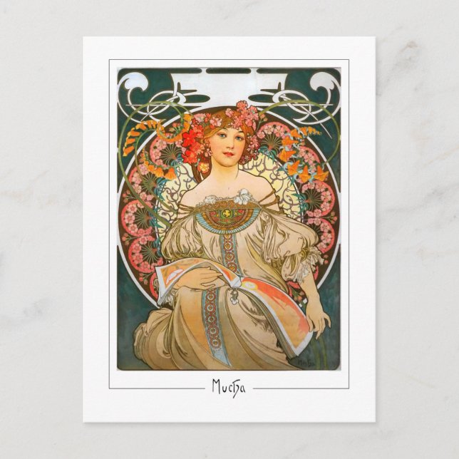 Alphonse Mucha #214 - Fine Art Postcard Postkarte (Vorderseite)