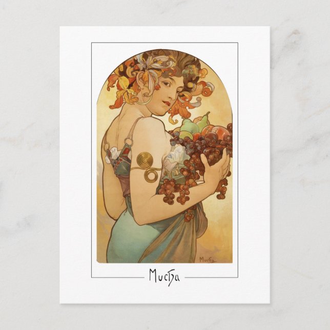 Alphonse Mucha #220 - Fine Art Postcard Postkarte (Vorderseite)