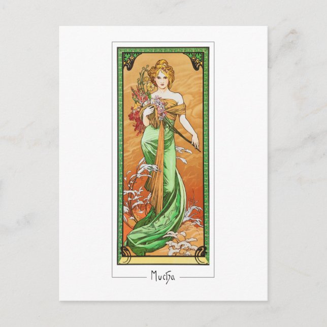 Alphonse Mucha #247 - Fine Art Postcard Postkarte (Vorderseite)