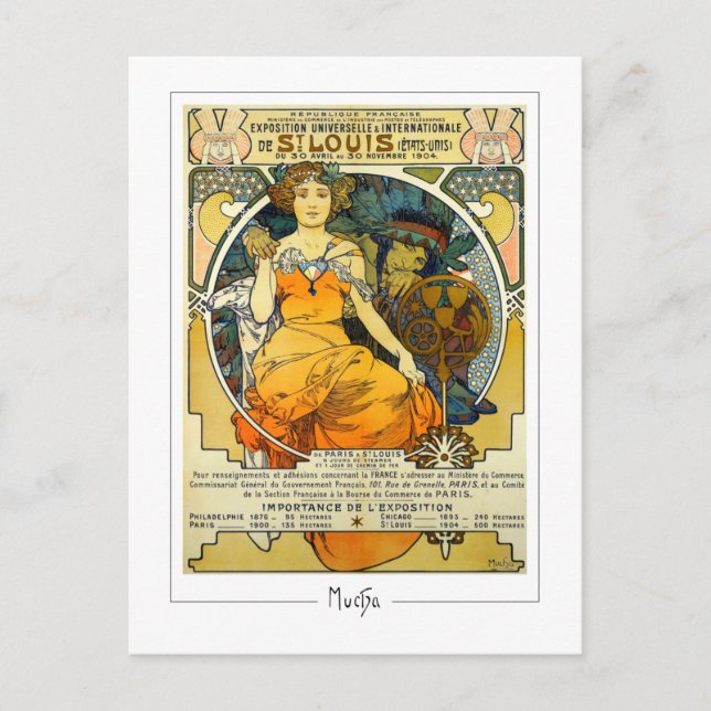 Alphonse Mucha #248 - Fine Art Postcard Postkarte (Vorderseite)