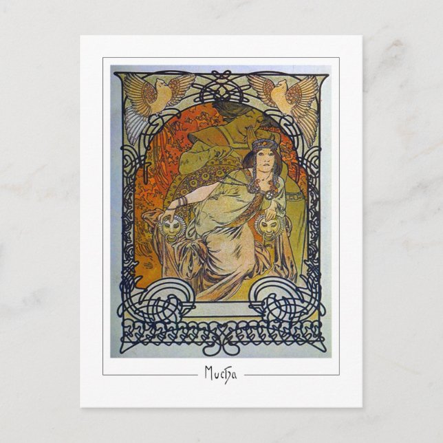 Alphonse Mucha #300 - Fine Art Postcard Postkarte (Vorderseite)