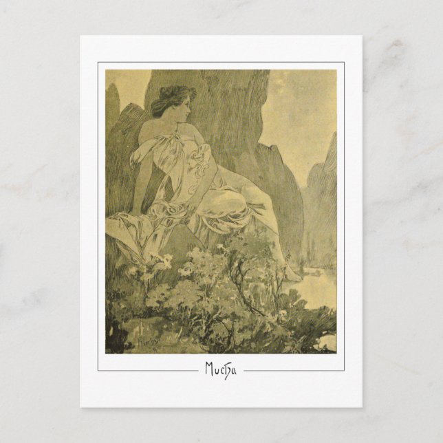 Alphonse Mucha #335 - Fine Art Postcard Postkarte (Vorderseite)
