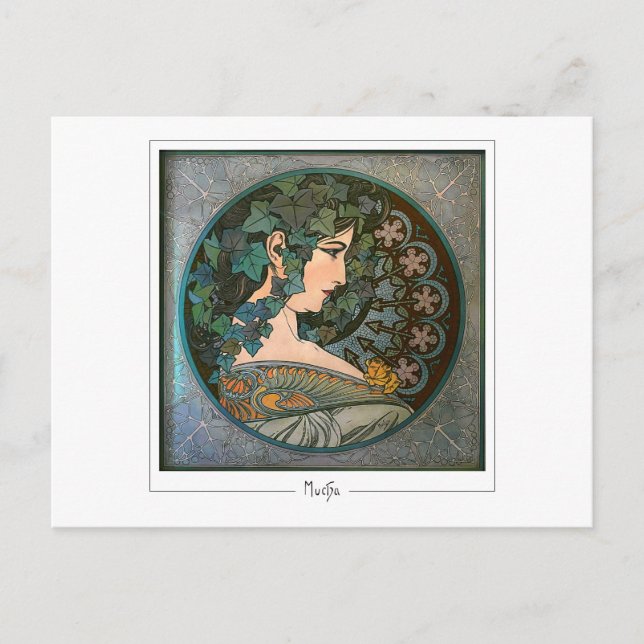 Alphonse Mucha #370 - Fine Art Postcard Postkarte (Vorderseite)