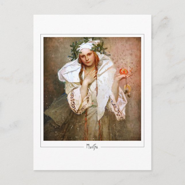 Alphonse Mucha #381 - Fine Art Postcard Postkarte (Vorderseite)