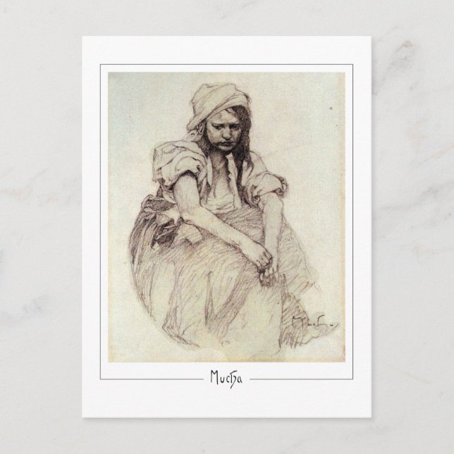 Alphonse Mucha #384 - Fine Art Postcard Postkarte (Vorderseite)