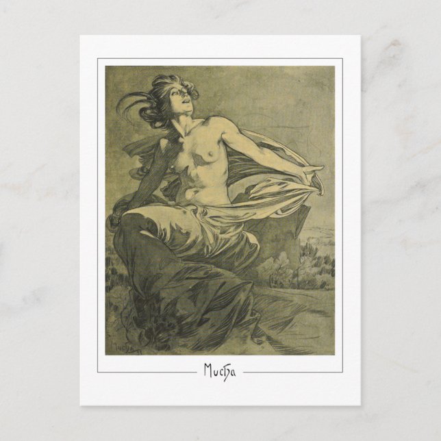 Alphonse Mucha #409 - Fine Art Postcard Postkarte (Vorderseite)