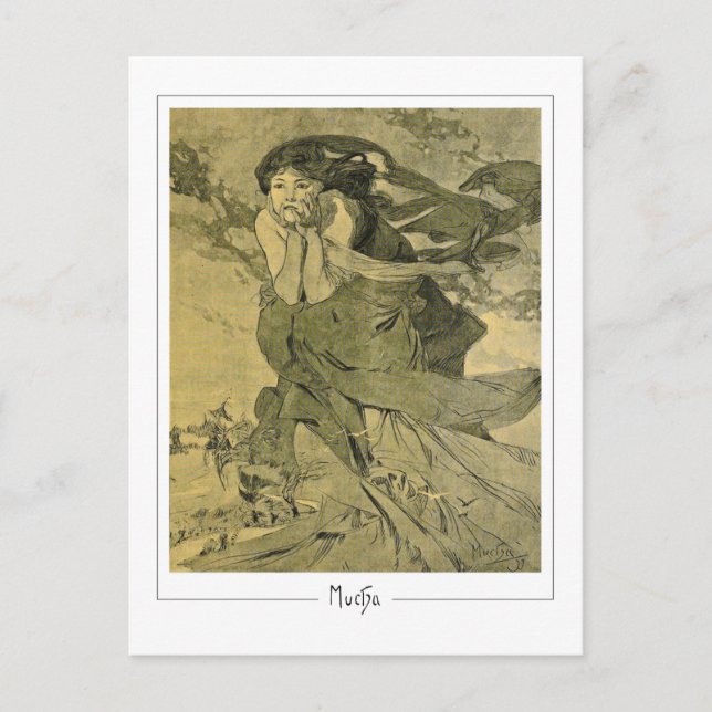 Alphonse Mucha #412 - Fine Art Postcard Postkarte (Vorderseite)