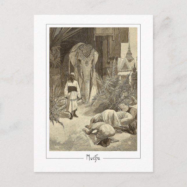 Alphonse Mucha #75 - Fine Art Postcard Postkarte (Vorderseite)