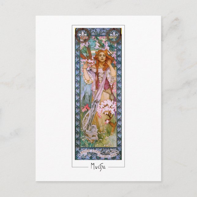 Alphonse Mucha #96 - Fine Art Postcard Postkarte (Vorderseite)