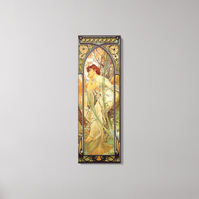 Alphonse Mucha, Abend Contemplation Leinwanddruck (Vorderseite)
