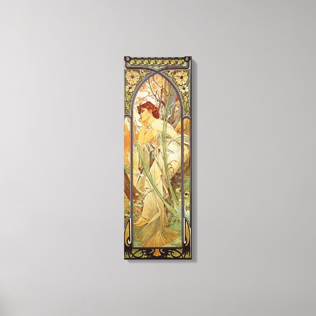 Alphonse Mucha, Abend Contemplation Leinwanddruck (Vorderseite)