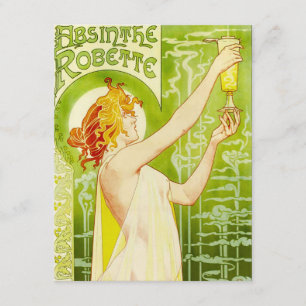 Alphonse Mucha Absinthe Robette Einladungen
