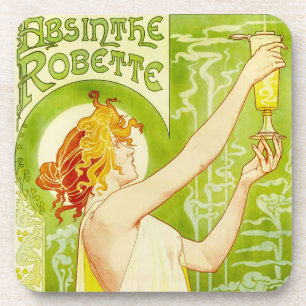 Alphonse Mucha Absinthe Robette Untersetzer