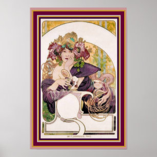 Alphonse Mucha Ad Poster - Schokolade Ideal 13 x 1