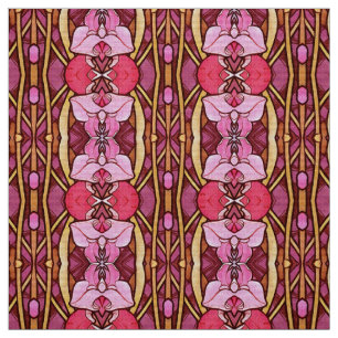 Alphonse Mucha Amethyst Floral Vintag Art Nouveau Stoff