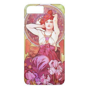 Alphonse Mucha Amethyst Floral Vintage Art Nouveau Case-Mate iPhone Hülle